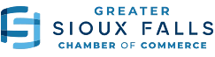Logo of the Greater Sioux Falls Chamber of Commerce, representing community and business collaboration in Sioux Falls, SD.
