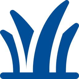 Blue grass icon representing lawn care services by Next Level Outdoor Services in Sioux Falls, SD.