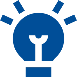 Icon representing landscape lighting services by Next Level Outdoor Services, featuring a light bulb design with rays, symbolizing illumination and outdoor aesthetics for Sioux Falls properties.